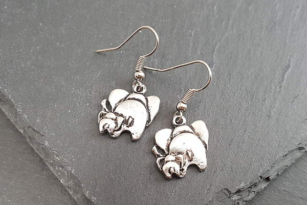 Baby elephant earrings clearance