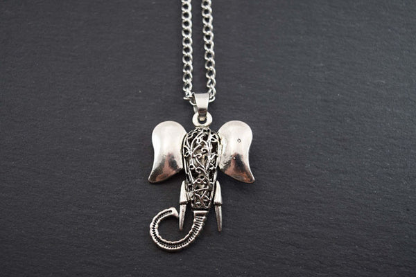 Hollow Elephant Necklace