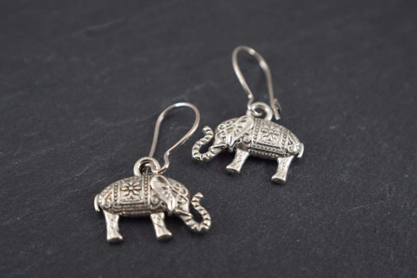 Itty-Bitty Elephant Dangle Earrings